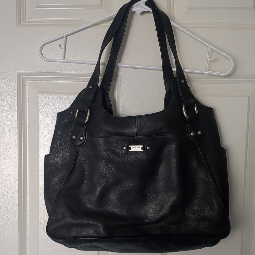 Perlina New York Black Women’s Shoulder Tote Bag